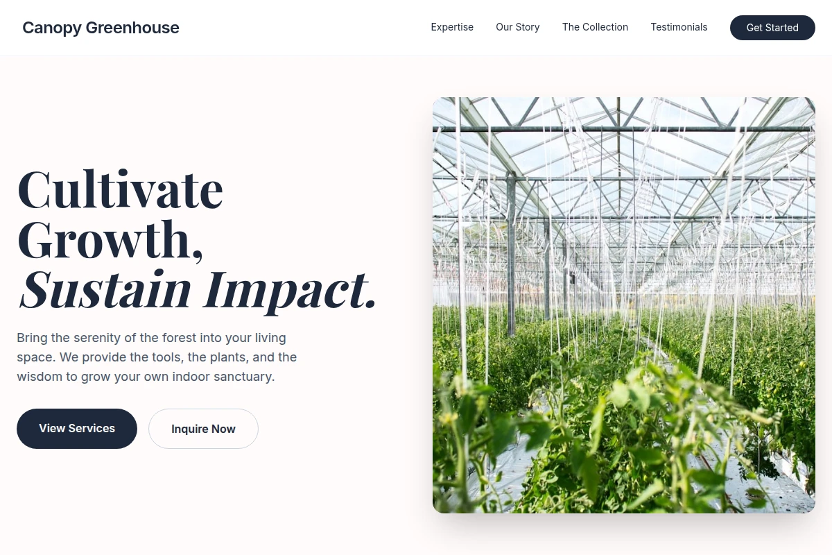 Canopy Greenhouse