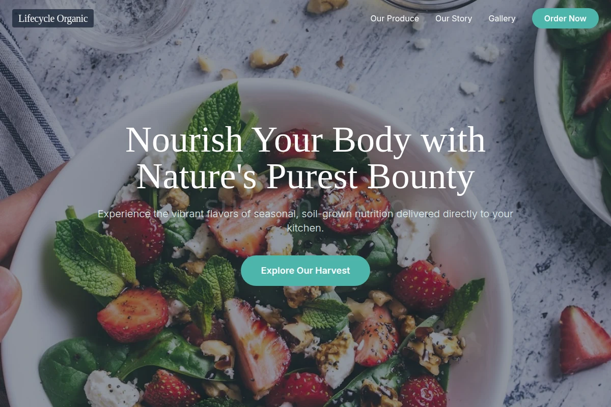 Lifecycle Organic Food