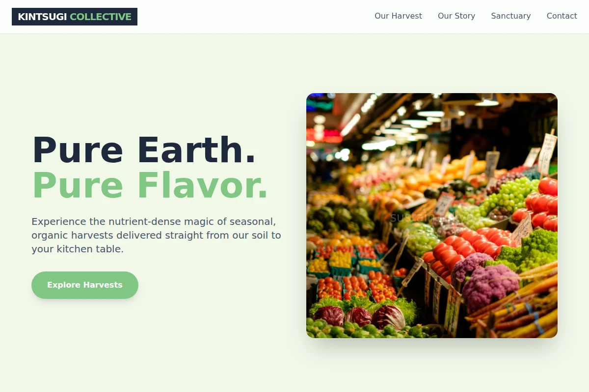 Green Organic Food