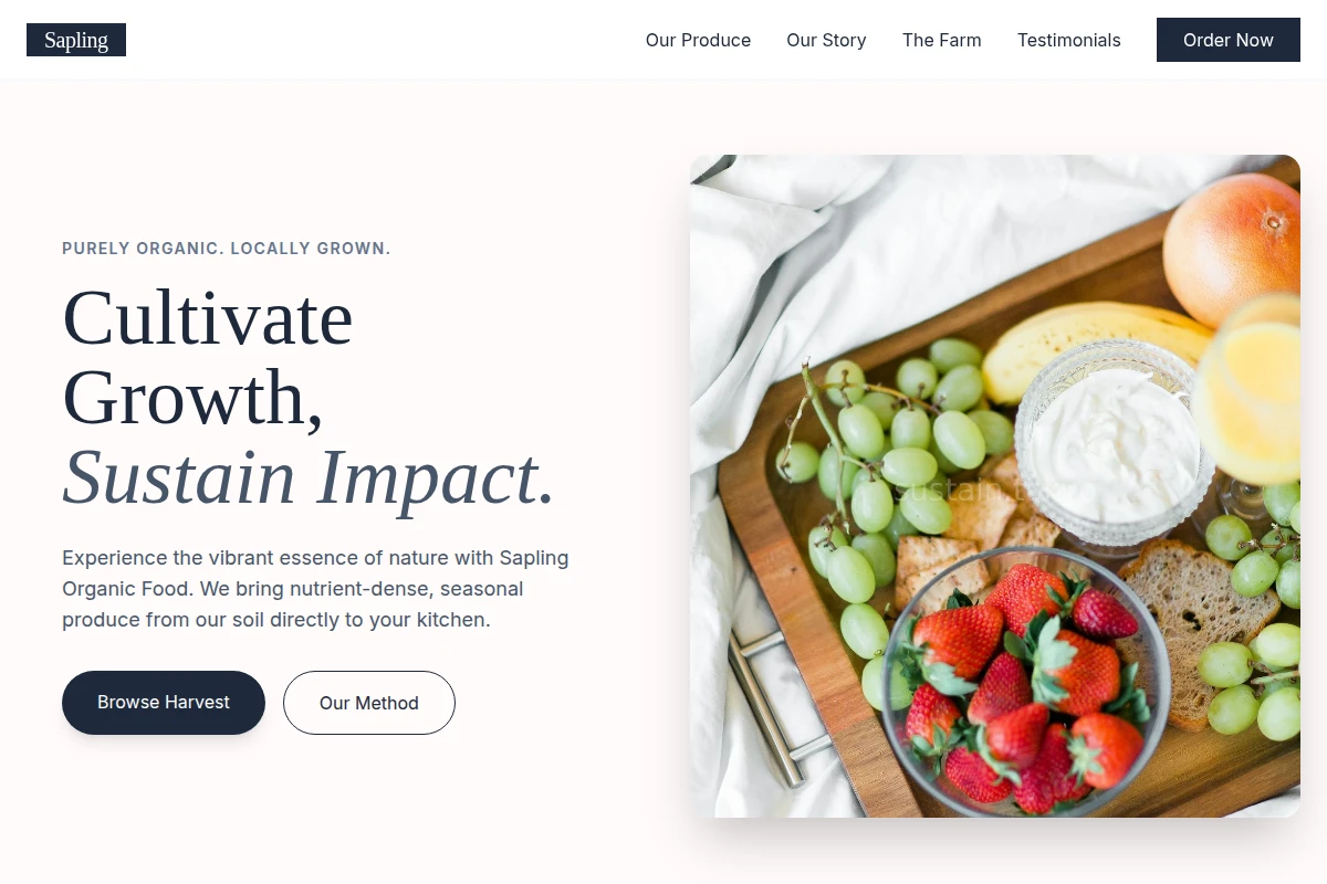 Sapling Organic Food