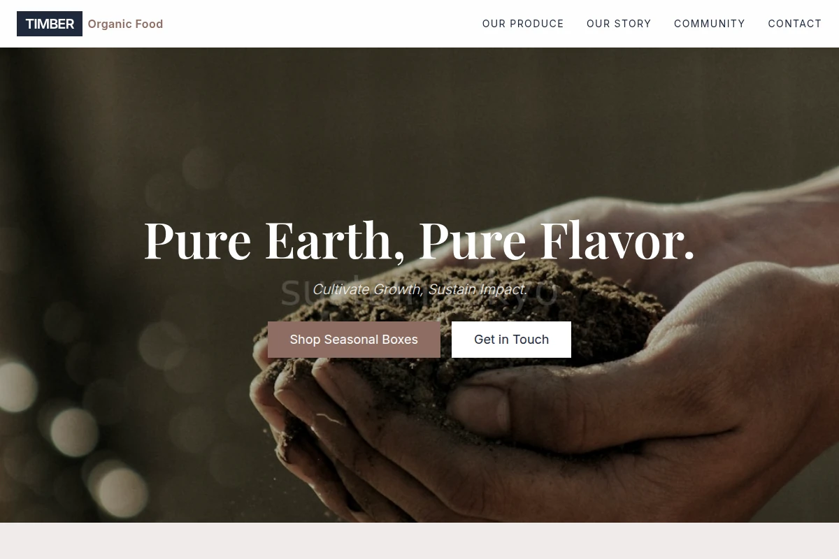 Timber Organic Food